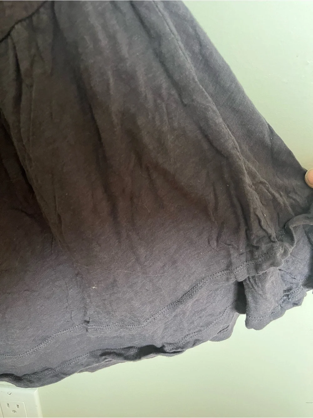 Z Supply Flutter Sleeve Maxi Dress Washed Charcoal Small - Picture 5 of 7